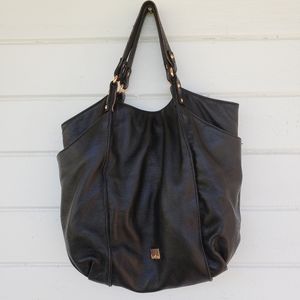 Kooba Classic Vintage Black Leather Shoulder Bag